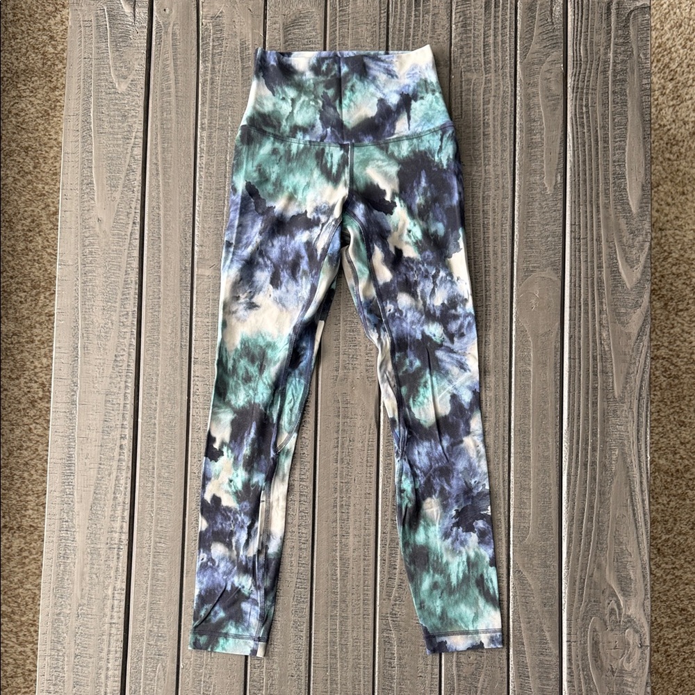 Lululemon Align Tie-Dye Leggings - Blue and Green